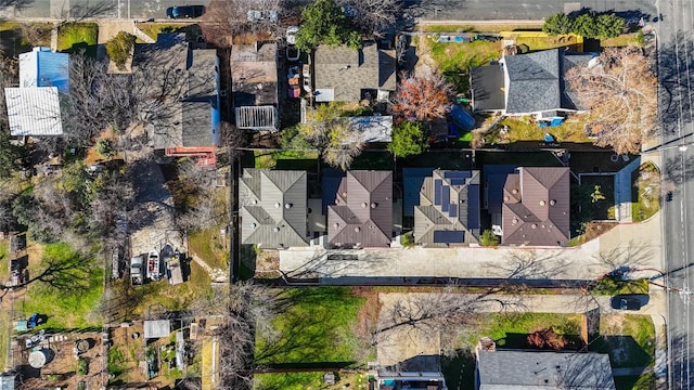 drone / aerial view with a residential view