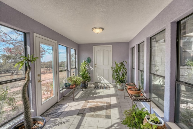 view of sunroom / solarium