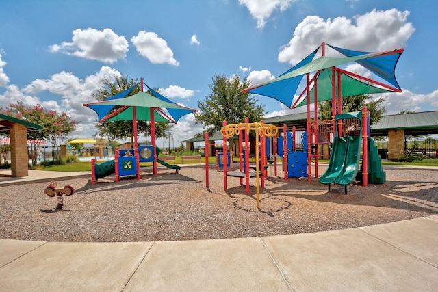 view of jungle gym