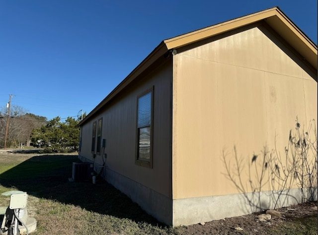 view of property exterior with cooling unit