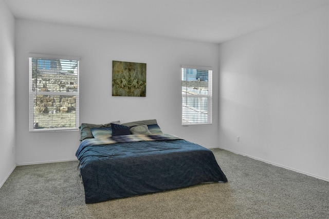 bedroom with carpet floors