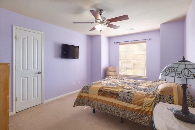 1201 Drake Cv, Leander, TX 78641 - bedroom featuring carpet floors, a ceiling fan, and baseboards