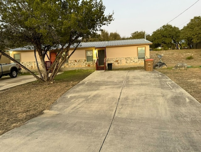 view of ranch-style home