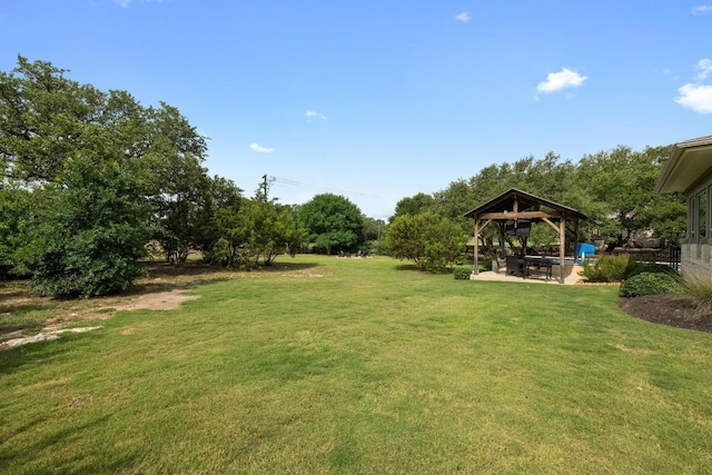 105 Aldea St, Georgetown, TX 78633 - view of grassy yard featuring a gazebo