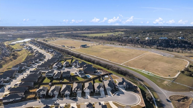 drone / aerial view featuring a residential view