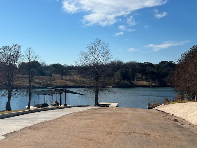 view of water feature