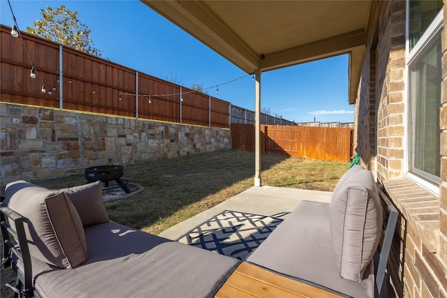 118 Grace Lilly Dr, Buda, TX 78610 - fenced backyard featuring a patio
