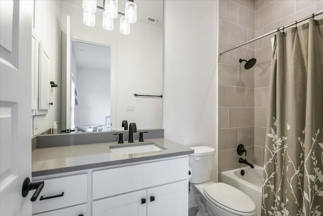 1114 Woodpark Ln, Georgetown, TX 78633 - bathroom featuring vanity and shower / tub combo with curtain