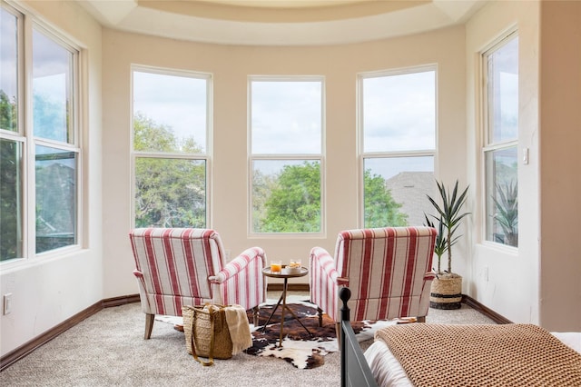 view of sunroom