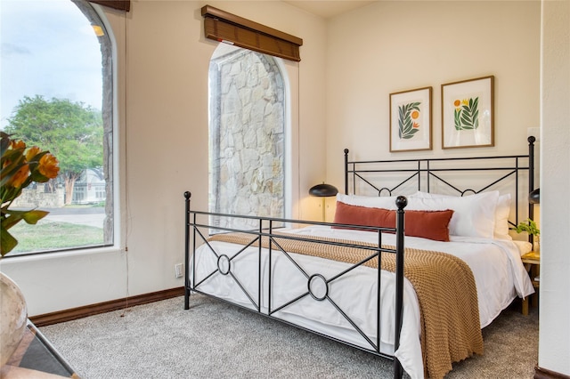 bedroom featuring carpet flooring