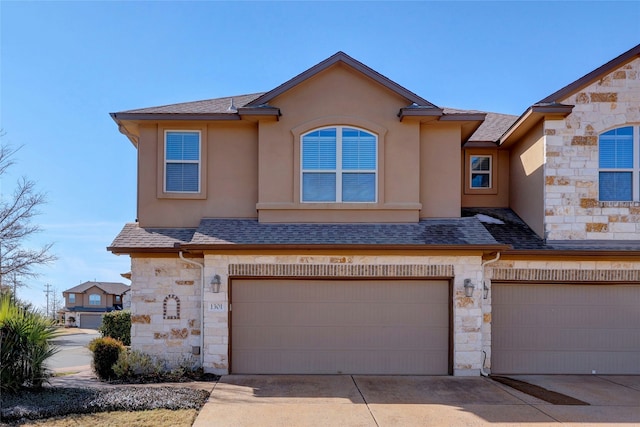 view of front of house featuring a garage