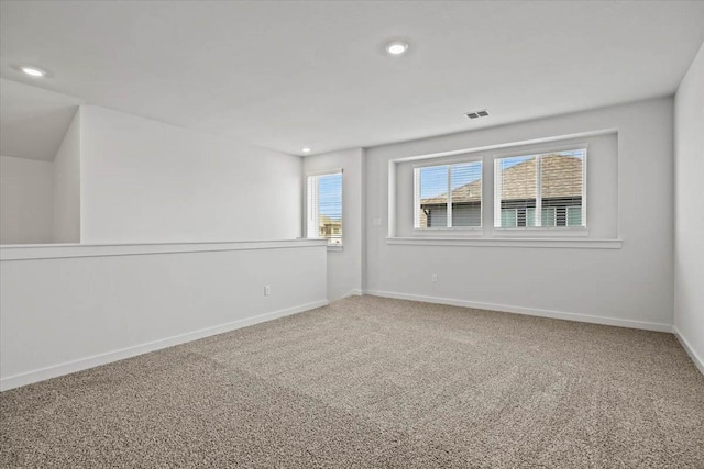 view of carpeted empty room