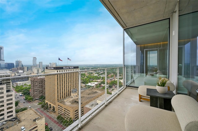 view of balcony