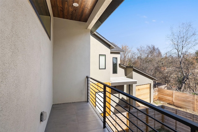 view of balcony