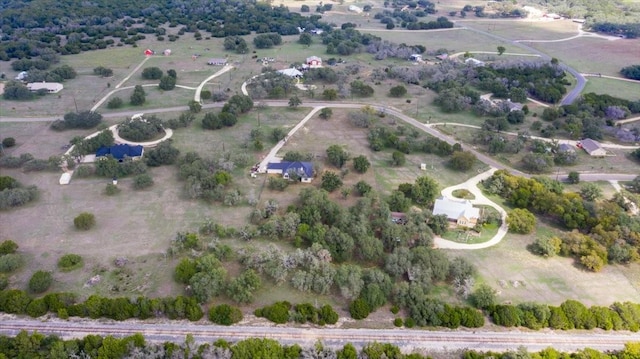 drone / aerial view featuring a rural view