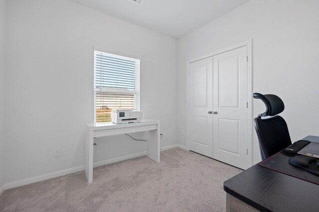 305 Ravens Crest Dr, Hutto, TX 78634 - office featuring light colored carpet and baseboards