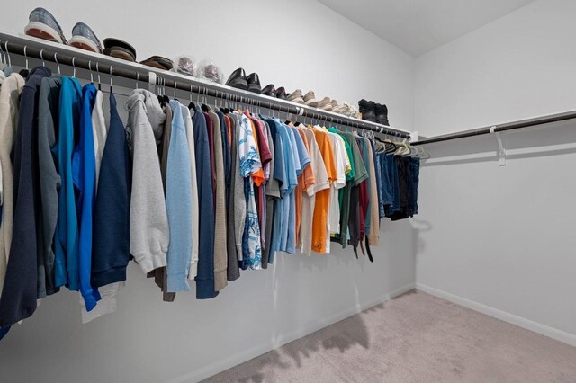 305 Ravens Crest Dr, Hutto, TX 78634 - walk in closet with carpet flooring