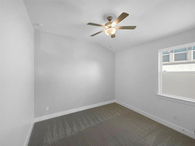 2120 Prairie Oaks Dr, Georgetown, TX 78628 - carpeted spare room featuring a ceiling fan and a smoke detector