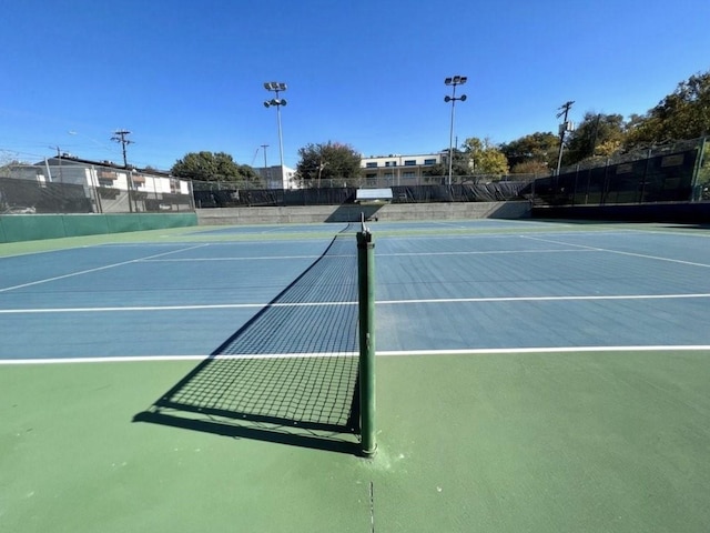 view of tennis court