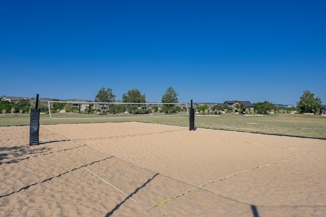 view of community featuring volleyball court