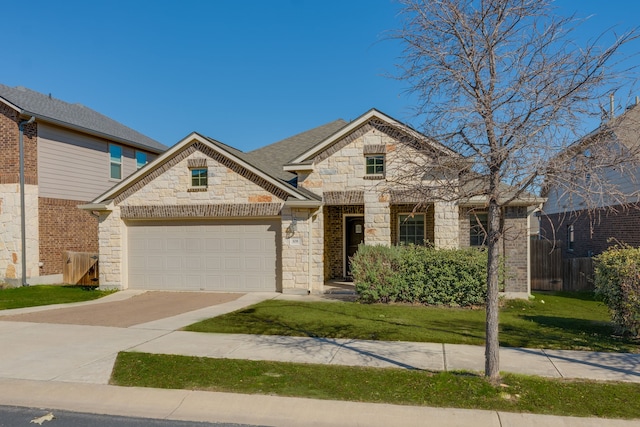 craftsman-style home with a garage