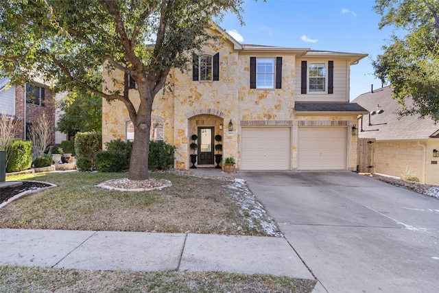 view of front of home featuring a garage