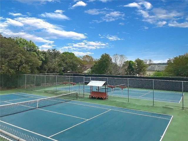 view of tennis court