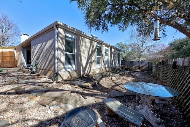 view of rear view of property