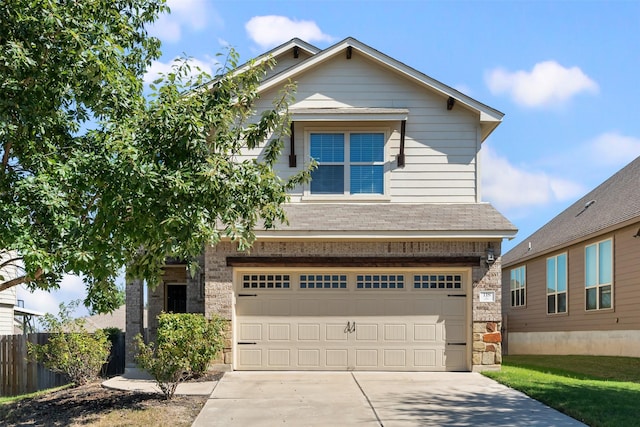 craftsman-style house with a garage