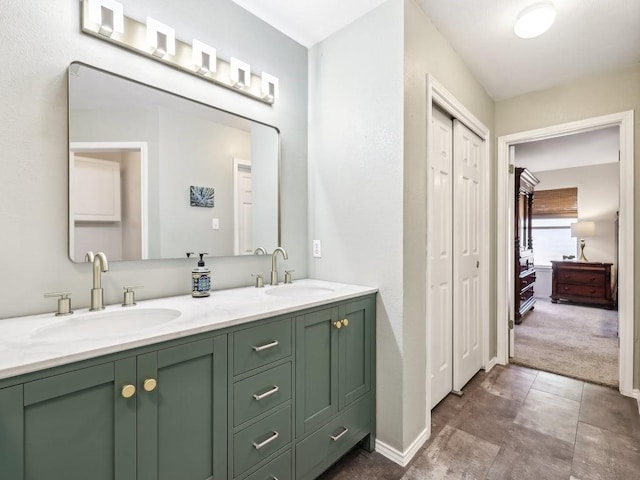 bathroom with vanity