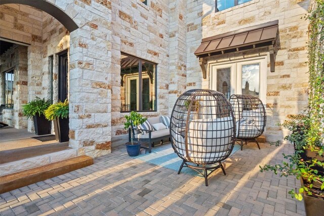 107 Bisset Ct, Austin, TX 78738 - view of patio with french doors