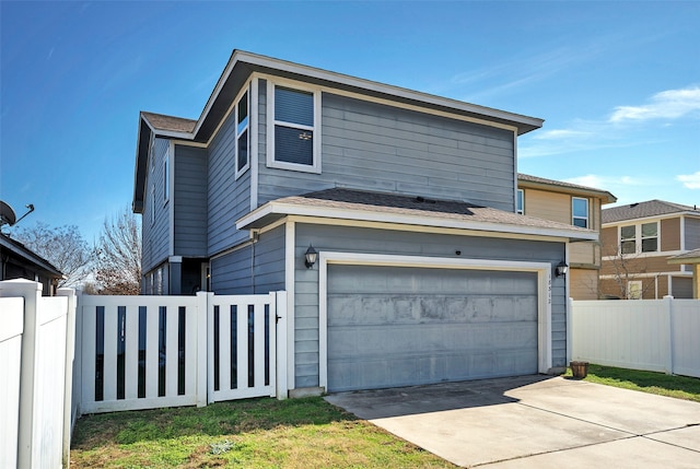 view of front of house featuring a garage