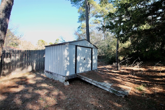 view of outdoor structure