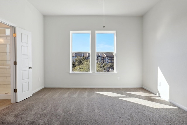 view of carpeted empty room