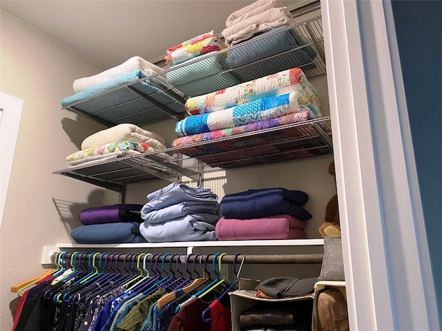 view of closet