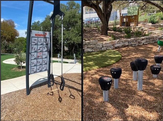 view of property's community featuring a playground