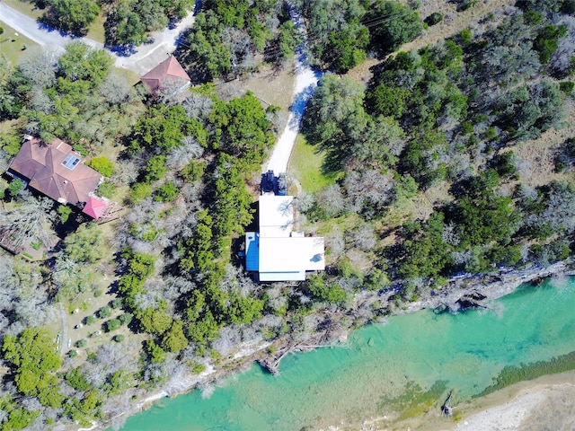 212 Comanche Cp, Kyle, TX 78640 - aerial view of property's location with a large body of water