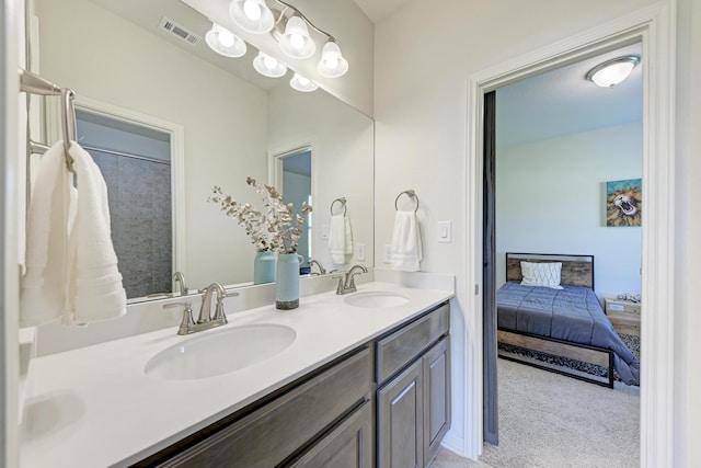 bathroom with vanity