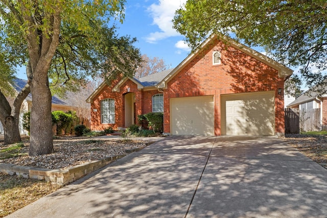 view of property featuring a garage