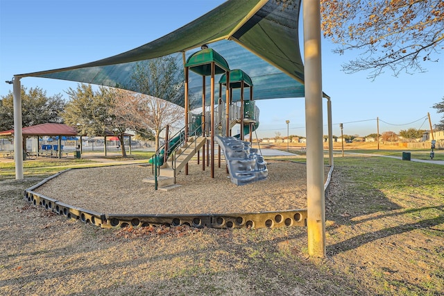 view of jungle gym