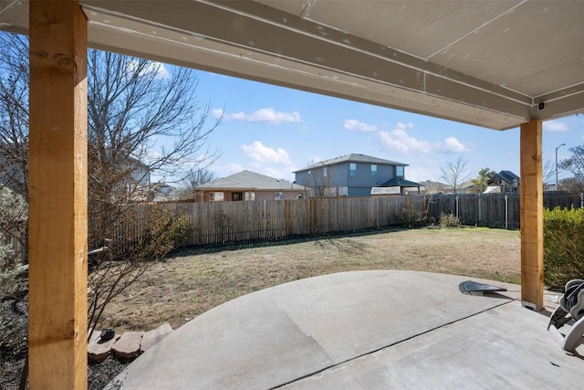 1016 Flanagan Dr, Leander, TX 78641 - fenced backyard with a patio area