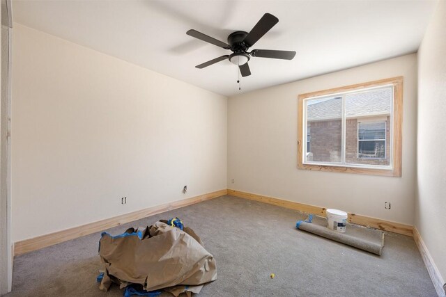1016 Flanagan Dr, Leander, TX 78641 - empty room with carpet floors and a ceiling fan