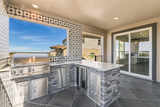 125 Serene Hilltop Cir, Austin, TX 78738 - view of patio with wine cooler