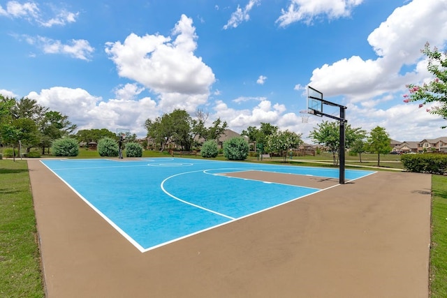 view of basketball court