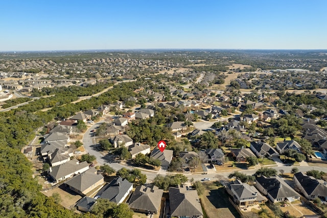 bird's eye view featuring a residential view