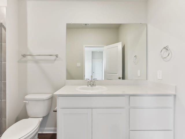 249 Boatright Blvd, Jarrell, TX 76537 - full bath featuring toilet, vanity, and a tile shower