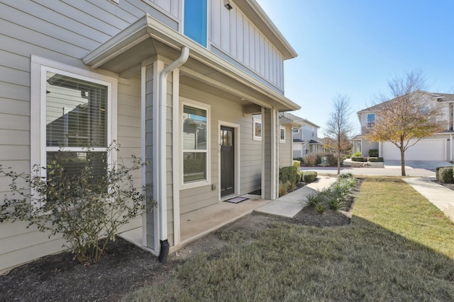 view of home's exterior featuring a yard