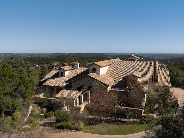 birds eye view of property