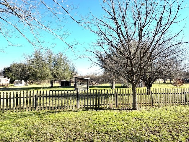 view of yard with fence private yard