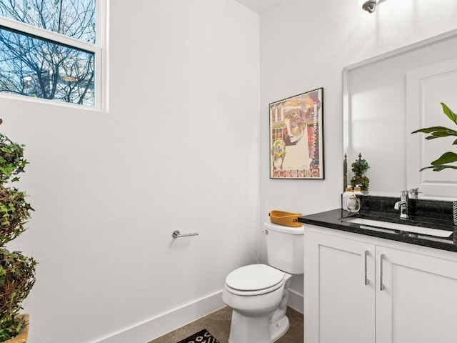 3711 Garden Villa Ln Unit A, Austin, TX 78704 - half bathroom with baseboards and vanity